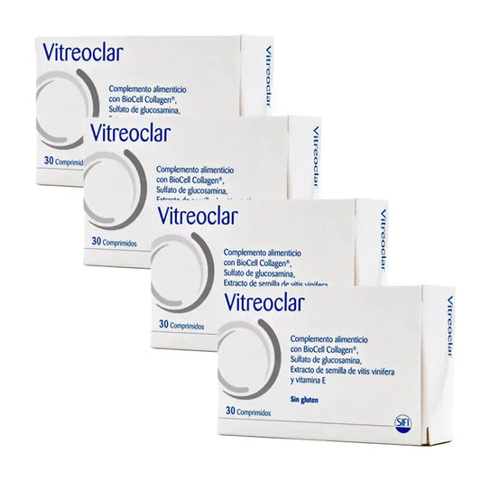 Pacote 4 Vitreoclar Eye Health Suplemento Alimentar 30 comprimidos