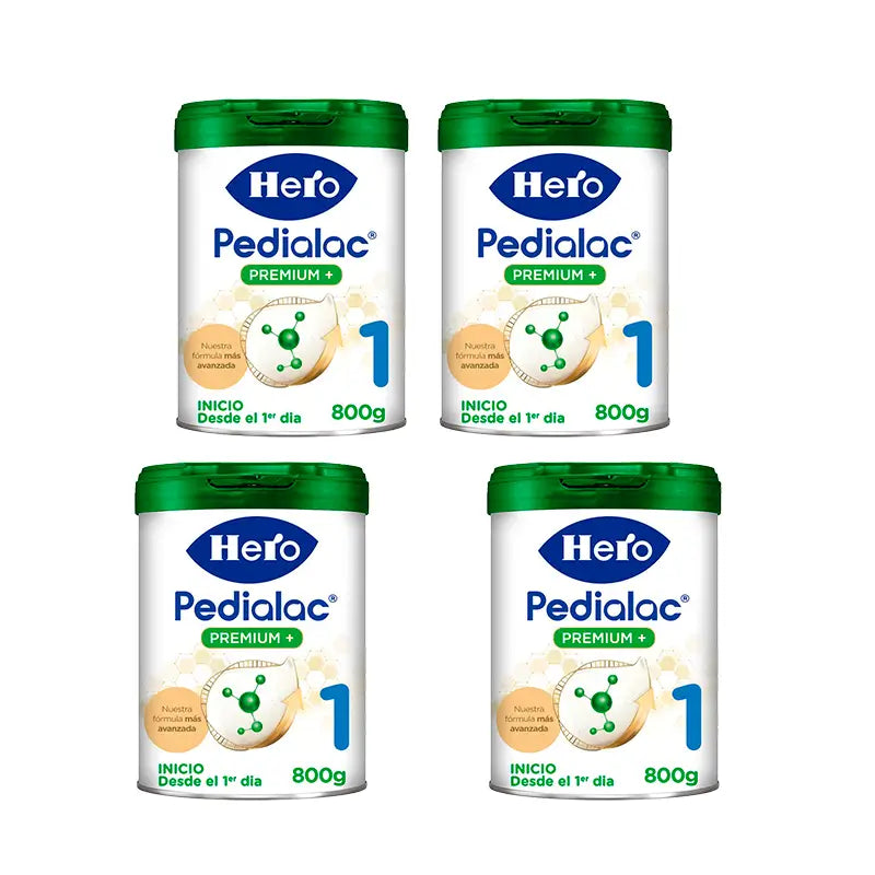 Embalagem 4 X Hero Baby Starter Leite Pedialac 1 800G