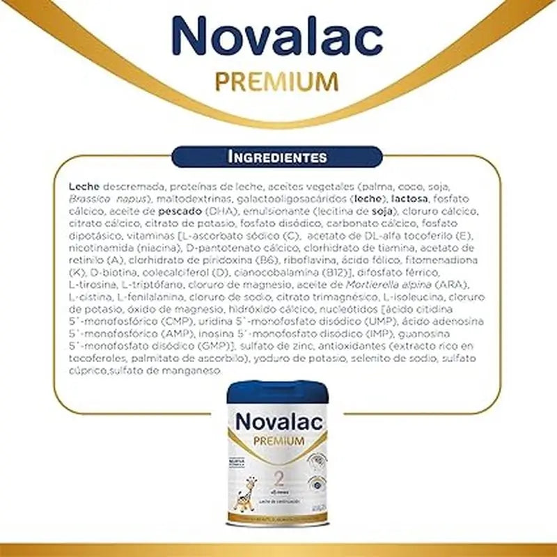 Embalagem 4 X Novalac 2 Premium Formula 800 gr