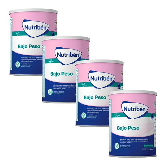 Embalagem 4 X Leite de Baixo Peso Nutriben, 400g