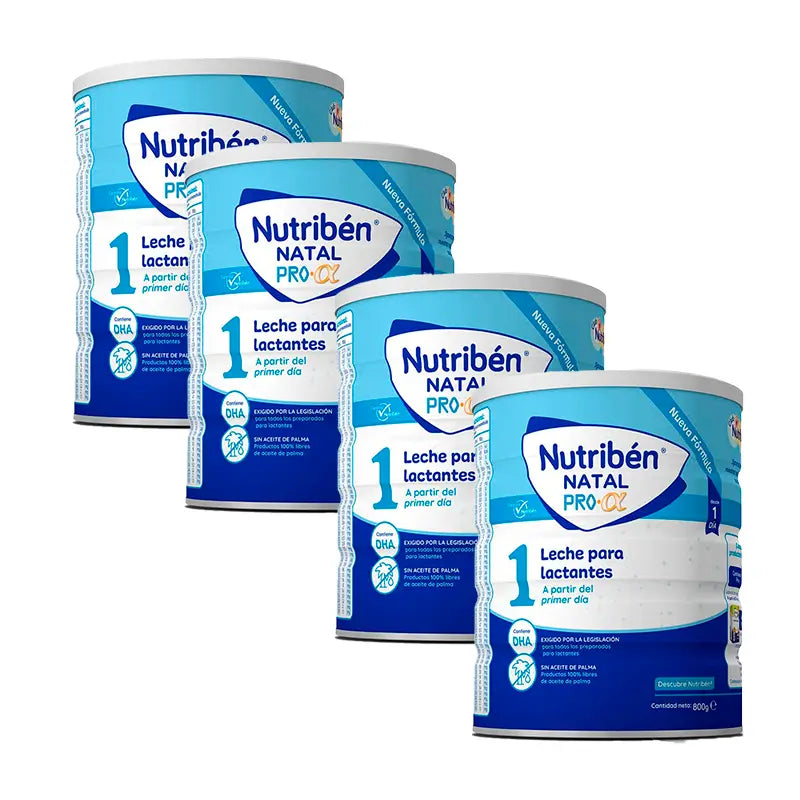 Nutriben Leche Natal Leite de arranque Pro-Alpha, 4X800 g