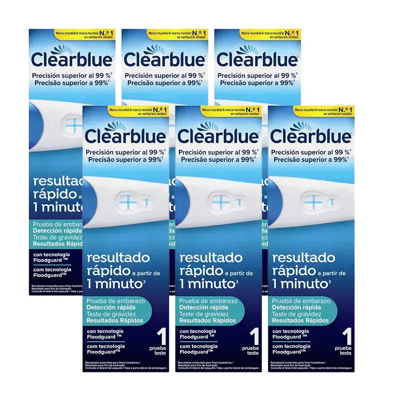 Clearblue Pack Plus Teste de Gravidez Analógico, 6 Testes