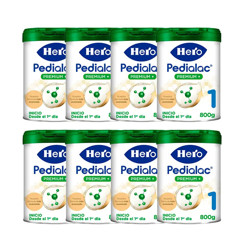 Embalagem 8 X Hero Baby Starter Milk Pedialac 1 800G