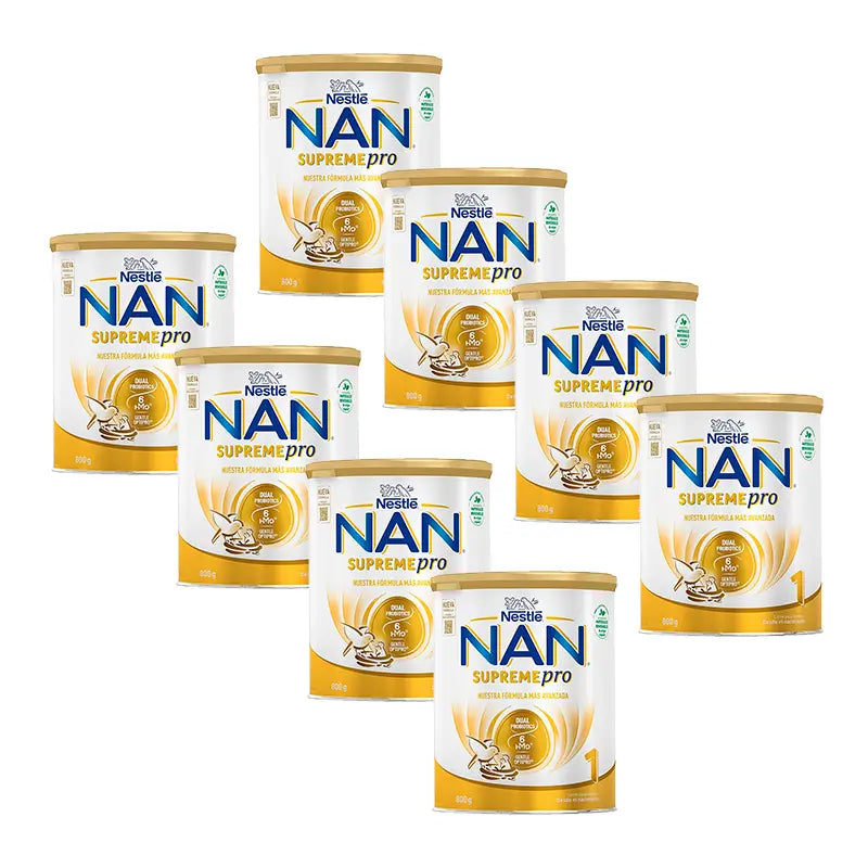 Leite inicial Nestlé Nan Supreme Pro 1, 8X800 g