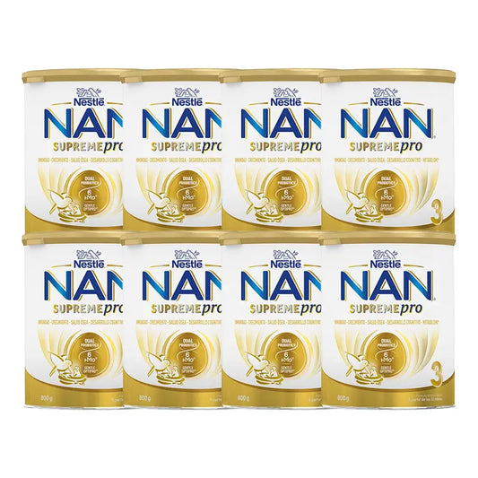 Leite para Crescimento Nestlé Nan Supreme Pro 3, 8X800g