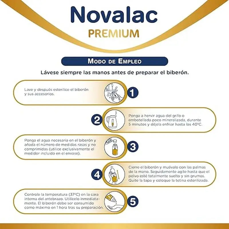 Embalagem 8 X Novalac 1 Leite Infantil Premium 800 gr