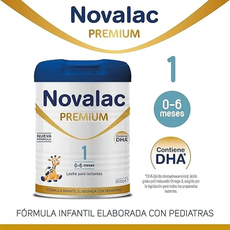 Embalagem 8 X Novalac 1 Leite Infantil Premium 800 gr