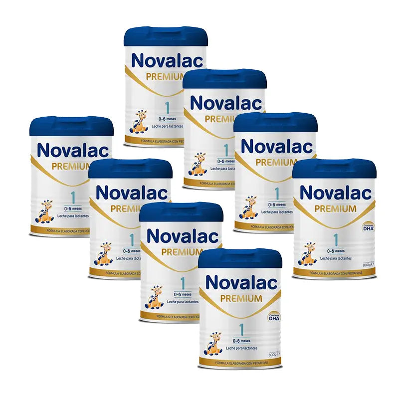 Embalagem 8 X Novalac 1 Leite Infantil Premium 800 gr