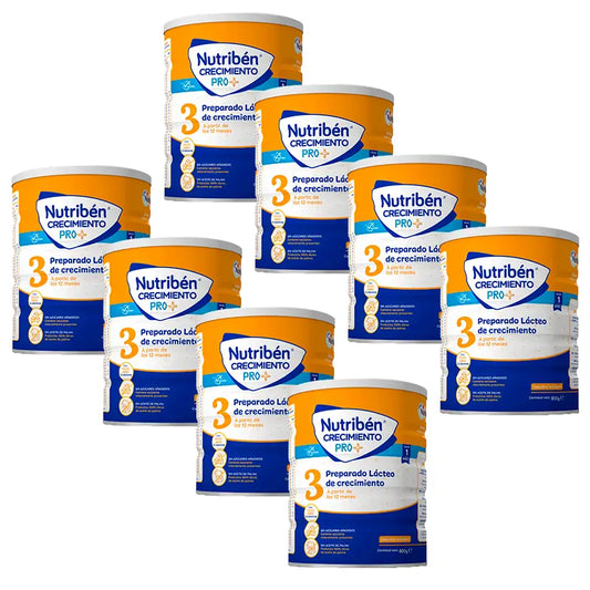 Embalagem 8 X Nutriben Leche Crecimiento Pro+ 3, 800 g