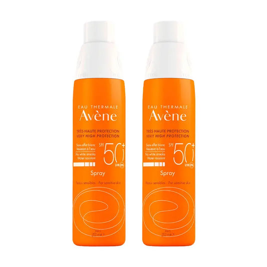 Avene Solar Spray Pieles Sensibles SPF 50+ 2x200 ml