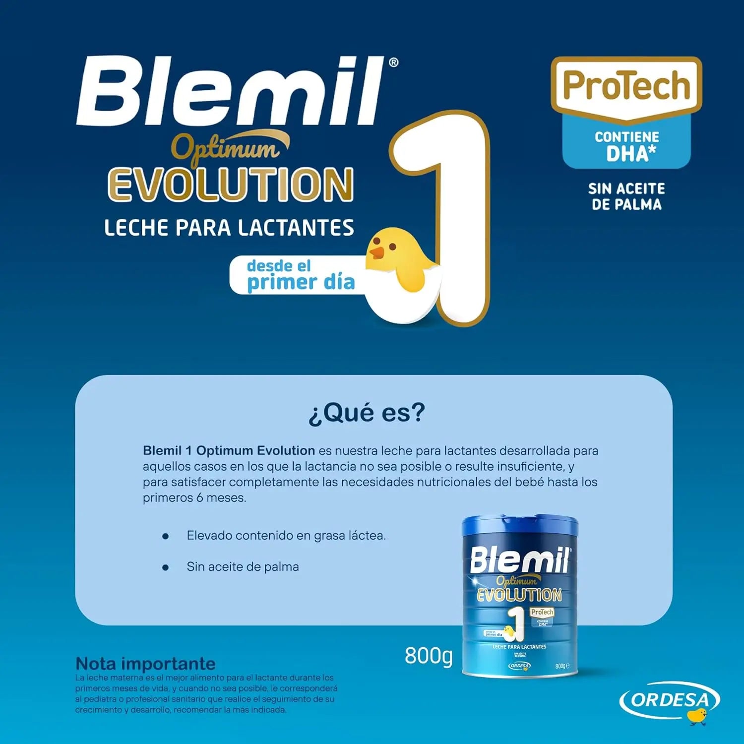 Blemil Optimum Evolution 1 Leite inicial, 2X800 g