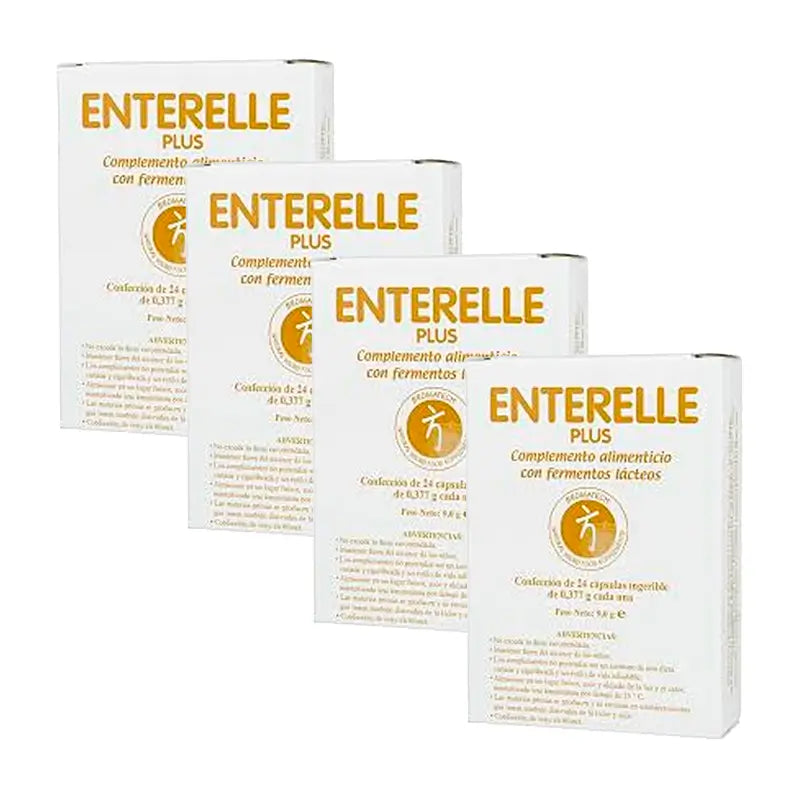 Pack Bromatech Enterelle Plus , 4x24 Cápsulas