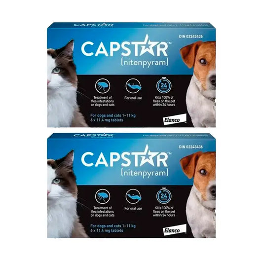 Pack Capstar 11,45Mg Cão & Gato 1-11Kg ,2 x 6 Comprimidos