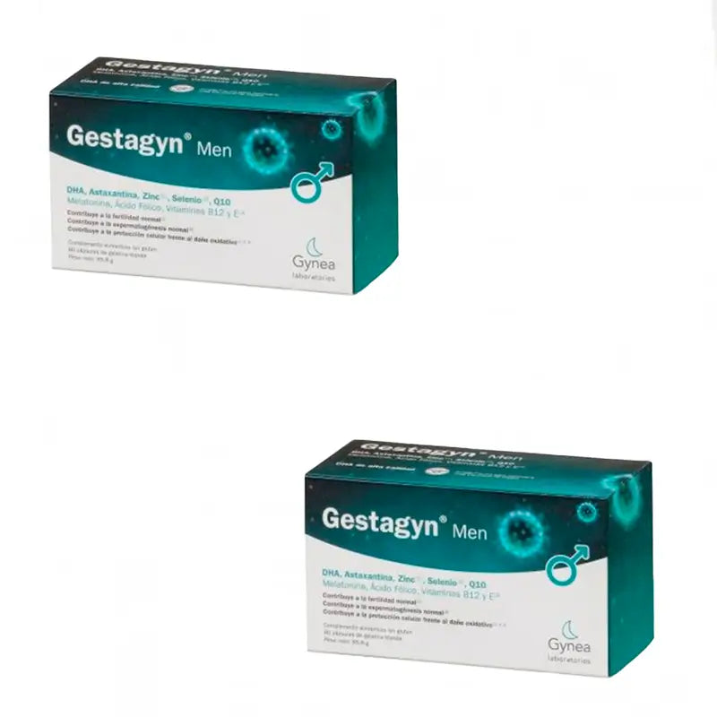 Embalagem Gestagyn Men Cápsulas Softgel 2x60 Cápsulas