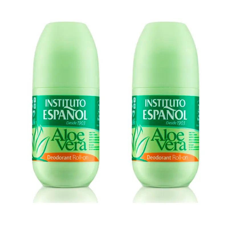 Pack Instituto Español Aloe Desodorizante Roll On , 2x75 ml