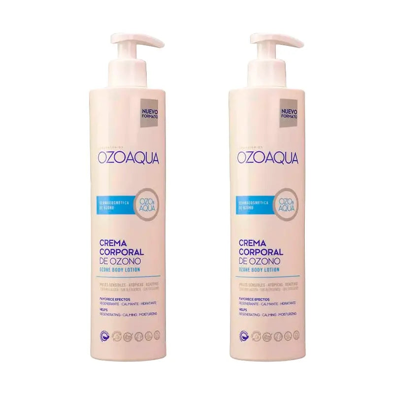 Ozoaqua Pack Ozone Creme Corporal, 2x500 ml