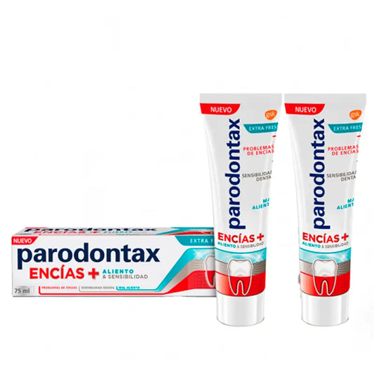 Pasta de dentes Parodontax Pack Sensibilidade das gengivas Extra fresca, 2 x 75 ml