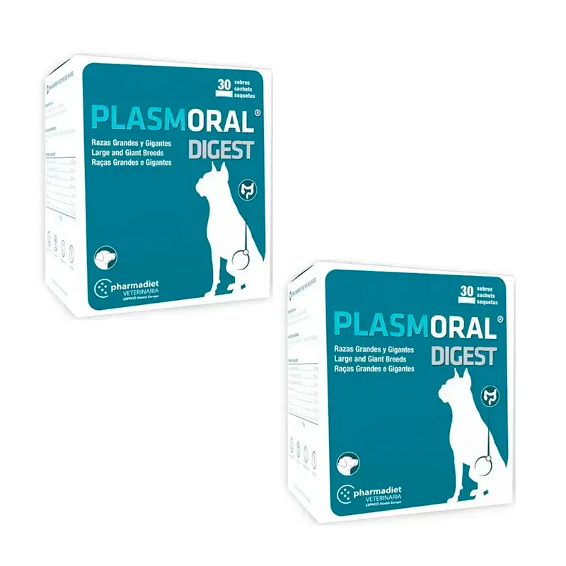 Pack Pharmadiet Plasmoral Digest Raças Grandes e Gigantes, 30 saquetas 2 unidades