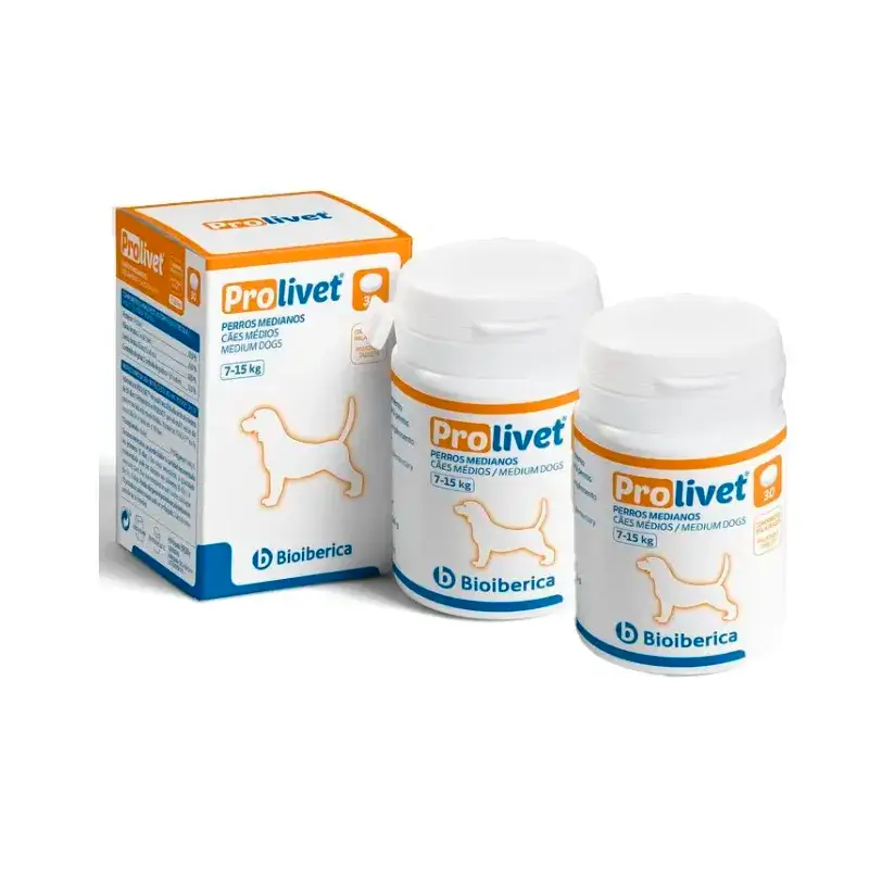 Pack Prolivet Medium Dogs 30 Tablets 2 unidades