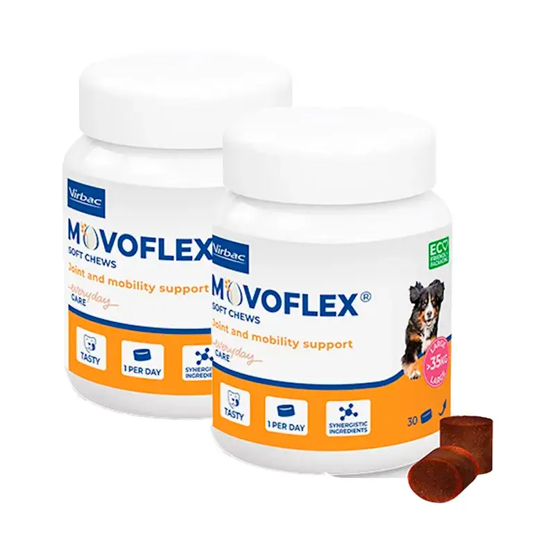 Pack Movoflex Condroprotector Cães Grandes 35 Kg, 2 x 30 Comprimidos