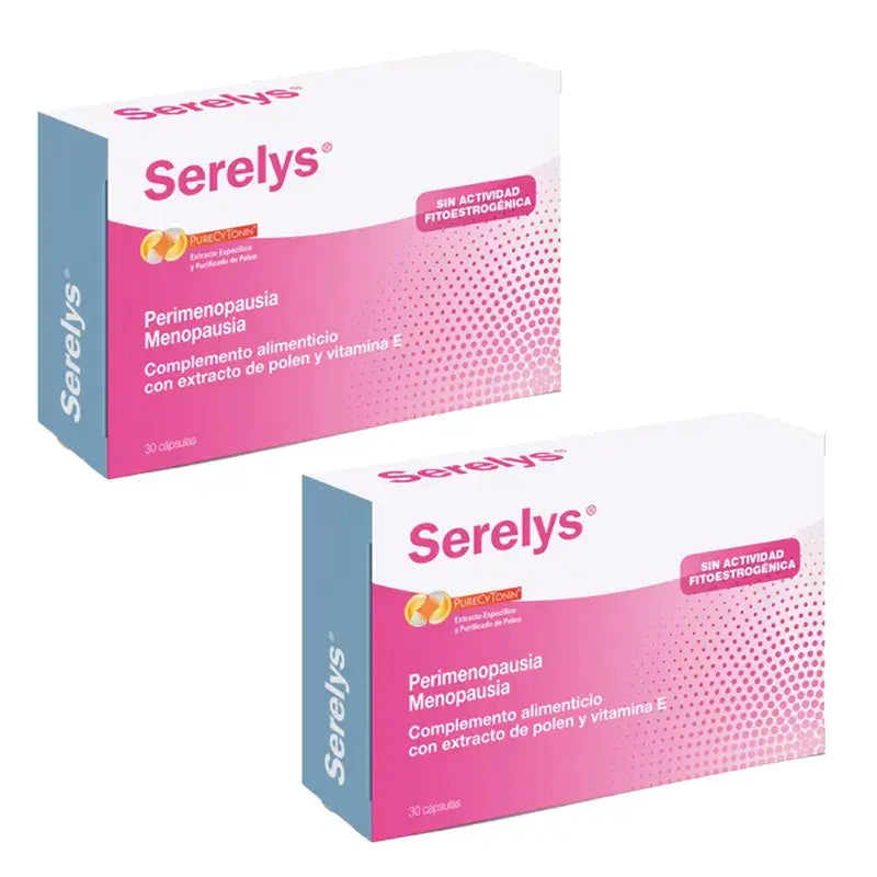 Embalagens Serelys Perimenopausa Menopausa 2x60 Cápsulas