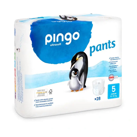 Fraldas Ecológicas Pingo T5 (11-25 kg), 28 unidades