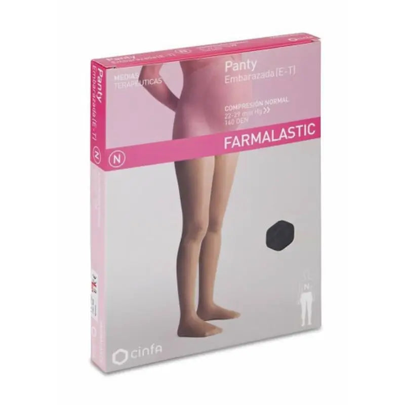 Farmalastic Pregnant Normal Compression Pantyhose Black, Large Size (meias de compressão normais para grávidas)