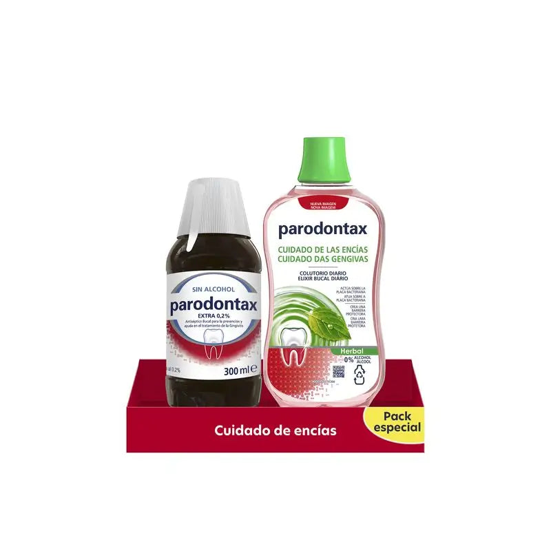 Parodontax Gum Care Pack (antissético + elixir bucal à base de plantas)