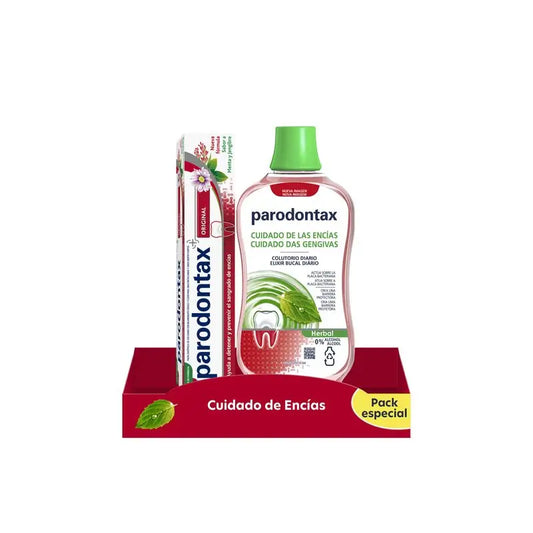 Parodontax Herbal Gum Care Pack (pasta de dentes + elixir bucal)