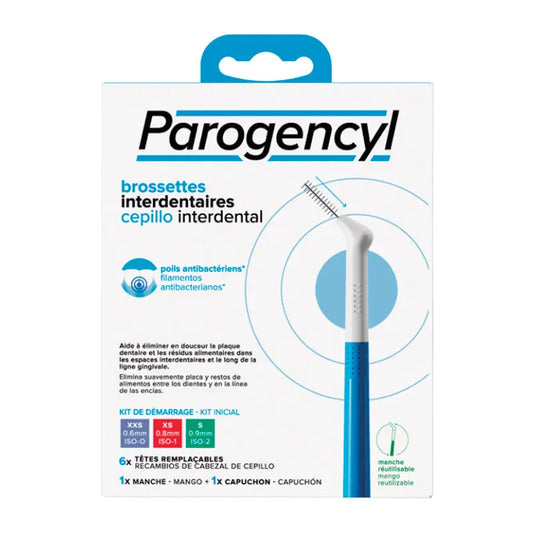 Parogencyl Samurai Kit Cepillos Interdentales Mango + 2 Recambios