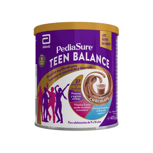 Pediasure Teen Balance Chocolate em Pó Suplemento Alimentar para Adolescentes com Vitaminas, Proteínas, Minerais , 400 g