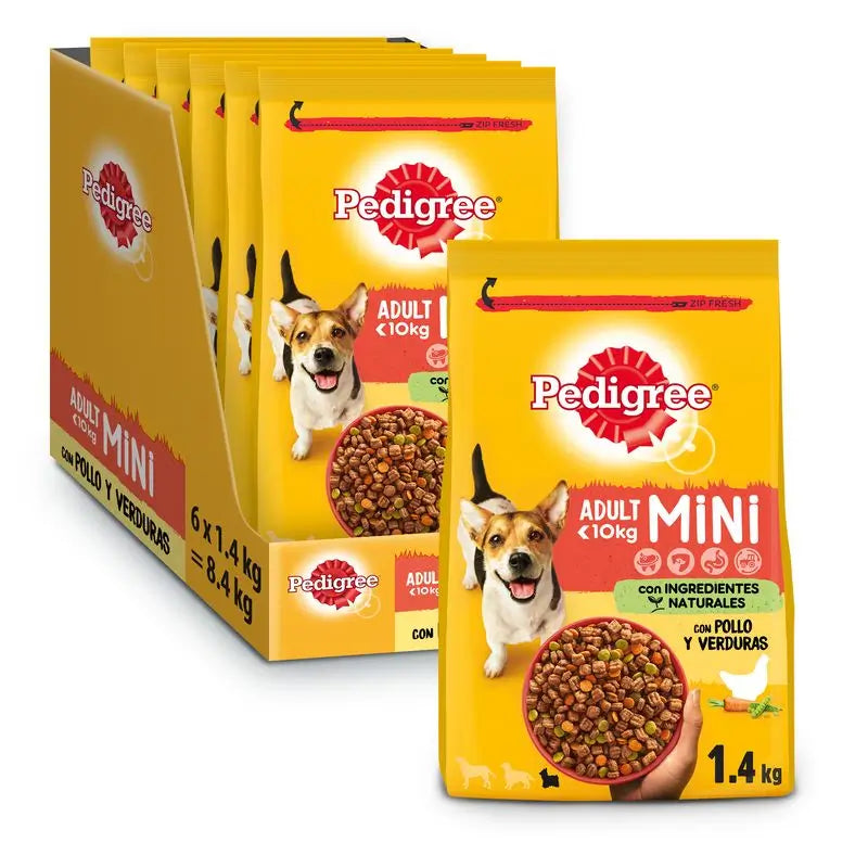 Pedigree Mini Adult Frango e Legumes 6X1,4Kg