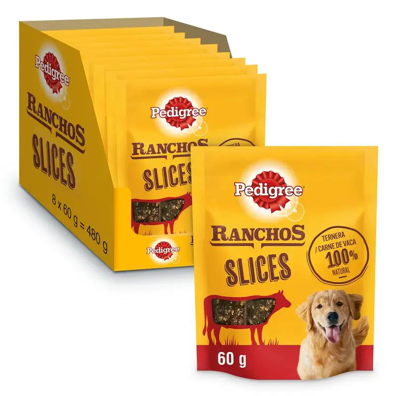 Pedigree Ranchos Tiras de Carne 8X60Gr