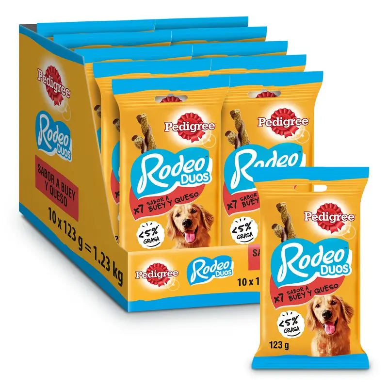 Pedigree Rodeo Duo Queijo e Carne 10X123Gr