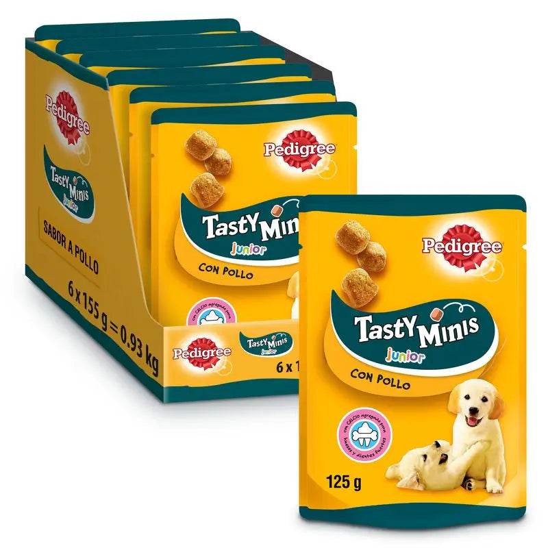 Pedigree Tasty Mini Junior Frango 6X125Gr