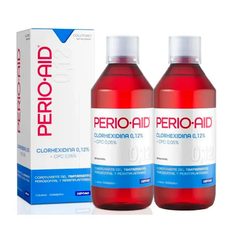 Perio Aid Duplo Tratamento bucal sem álcool, 2 x 500 ml