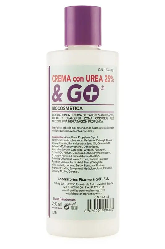 Pharma & Go Creme de Ureia 25% 250Ml.