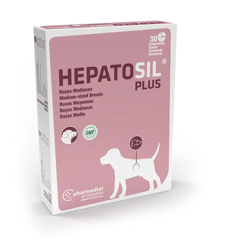 Hepatosil Plus Raça Média, 30 Comprimidos