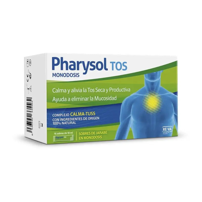 Xarope para a tosse Pharysol Dose única 16 saquetas