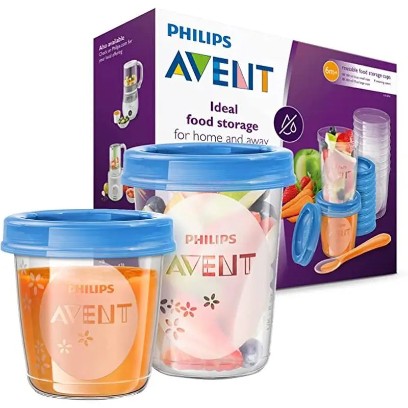 Conjunto de Avent 10 Vía 180 ml + 10 Vía 240 ml + 20 Tampas + 1 Colher + 1 Livreto de Receita Scf721/20