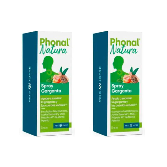 Phonal Natura Duplo Spray para a Garganta, 2 x 15 ml