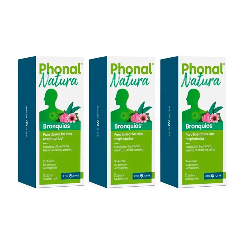 Phonal Natura Triplo Bronchios, 3 x 200 ml