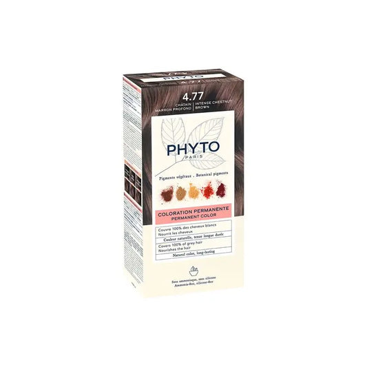 PHYTO Phytocolor 4.77 coloración permanente tono castaño marrón intenso