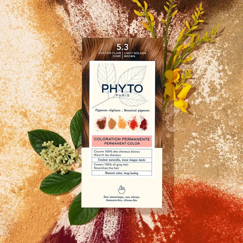 PHYTO Phytocolor 5.3 coloración permanente tono castaño claro dorado