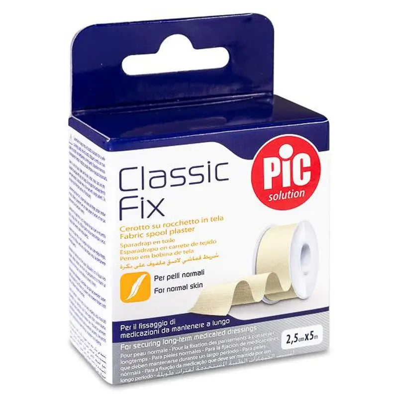 Pic Esparadrapo Classic Fix Tela Rollo Blanco 2,5Cmx5M