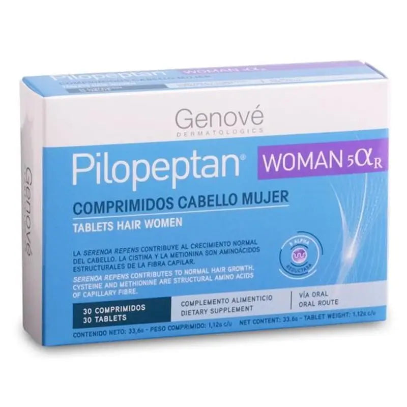 PILOPEPTAN Mulher Mulher Mulher Cabelo 30 comprimidos