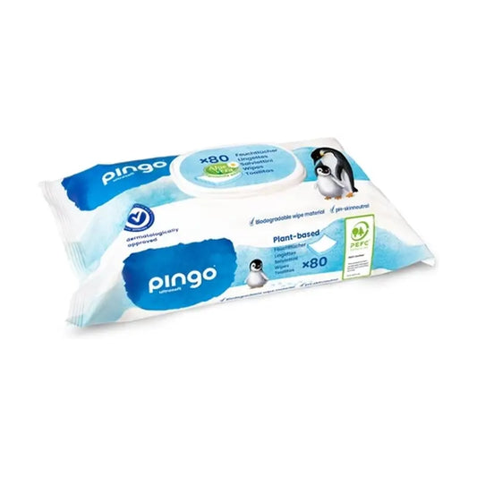 Pingo Toalhetes Biodegradáveis, 80