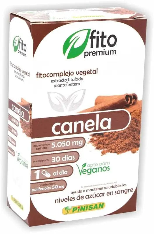 Pinisan Fitopremium Canela, 30 Cápsulas      