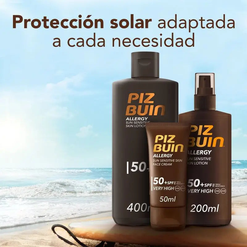 PIZ BUIN Loção anti-alérgica SPF 50+, 400 ml