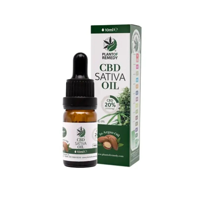 Óleo de argão vegetal 20% CBD , 10 ml